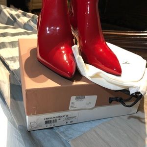 Via Spiga scarlet Red Booties